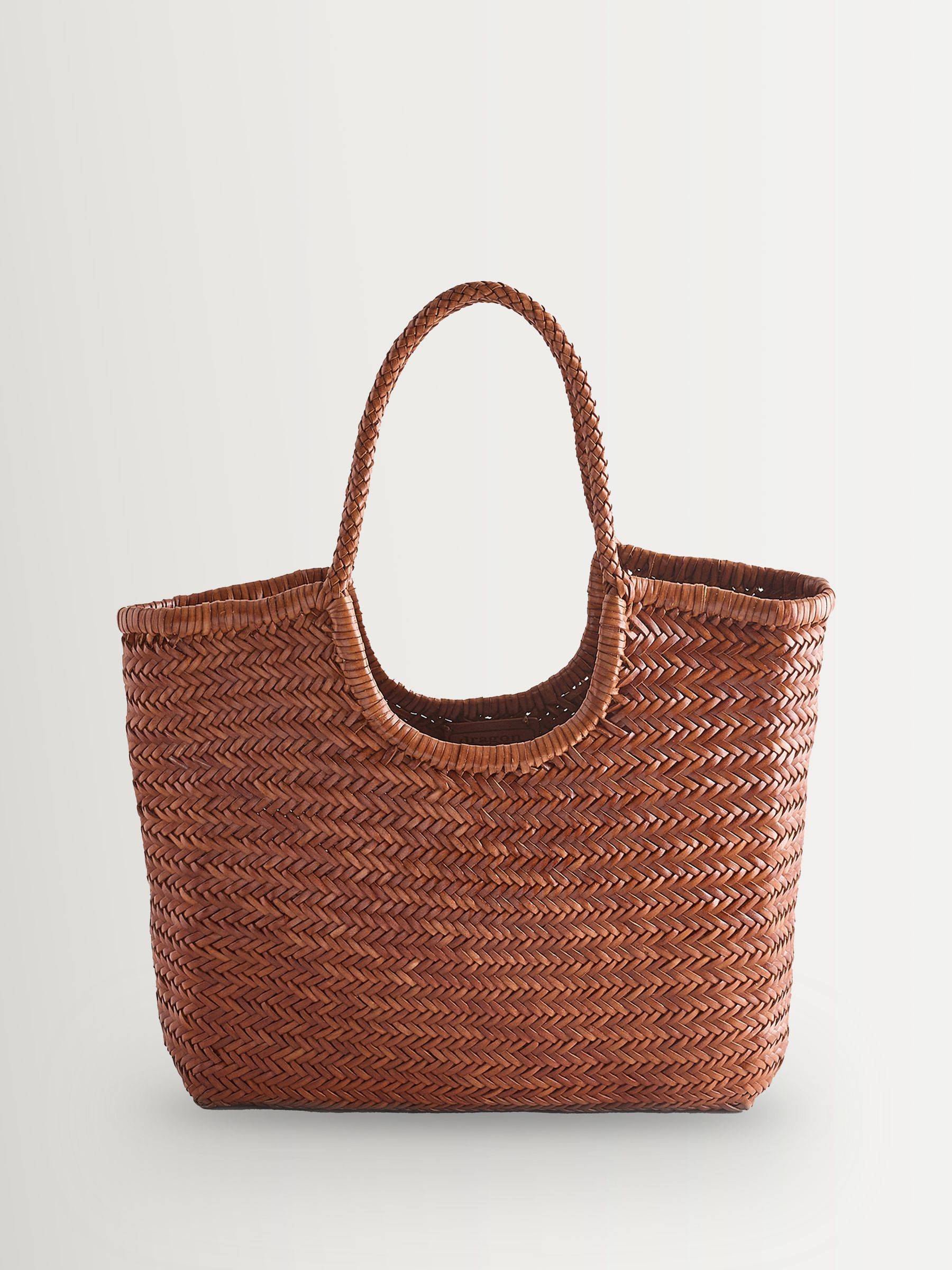 Dragon Diffusion Dragon Diffusion Tan Diagonal Leather Bag