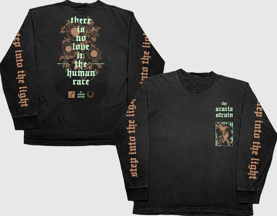 The Acacia Strain skjorta Human Race Svart Långärmad Vuxenskjorta FAL33 cm black