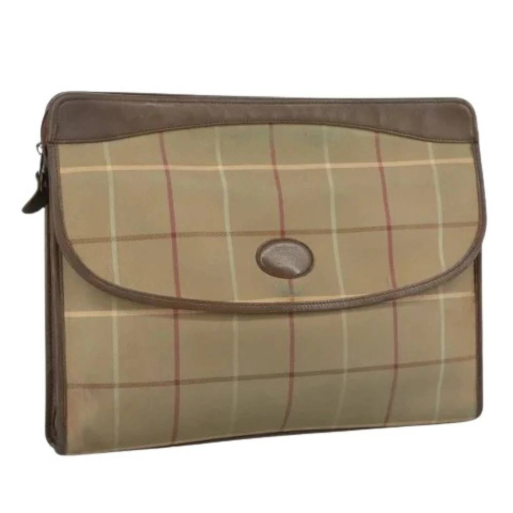 Burberry Vintage - Pre-owned Canvas Clutchväska Vintage - Dam - ONE Size -