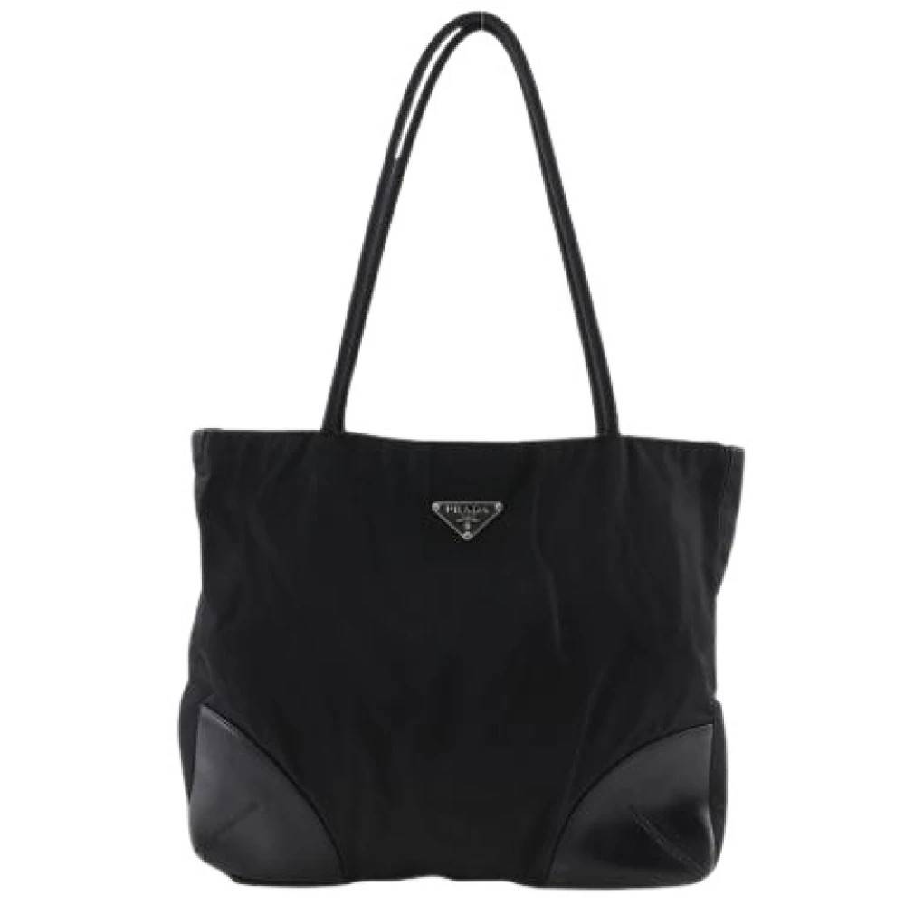 Prada Vintage Pre-owned Nylon Tote Bag - Vintage - Dame - Sort - ONE SIZE - Nylon