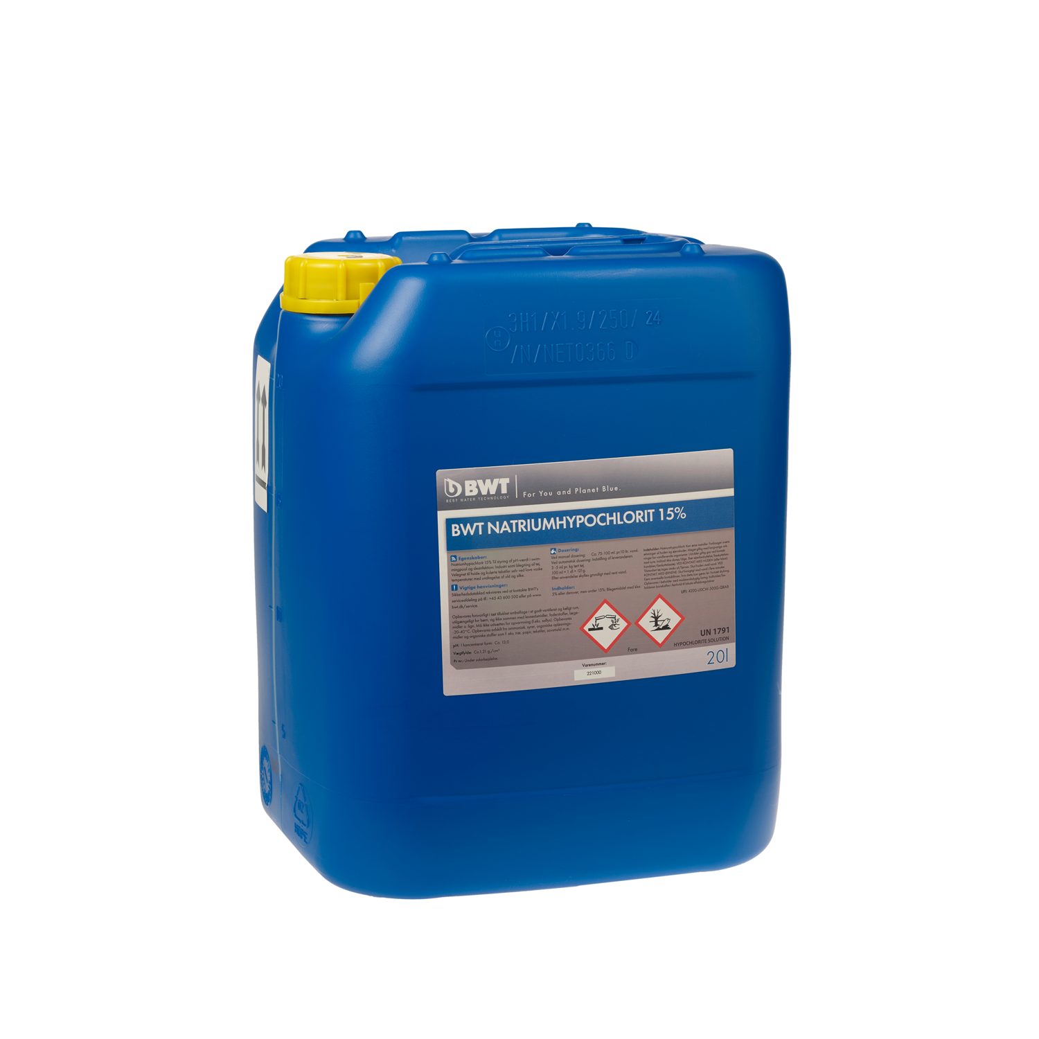 BWT flydende klor, 20 liter.