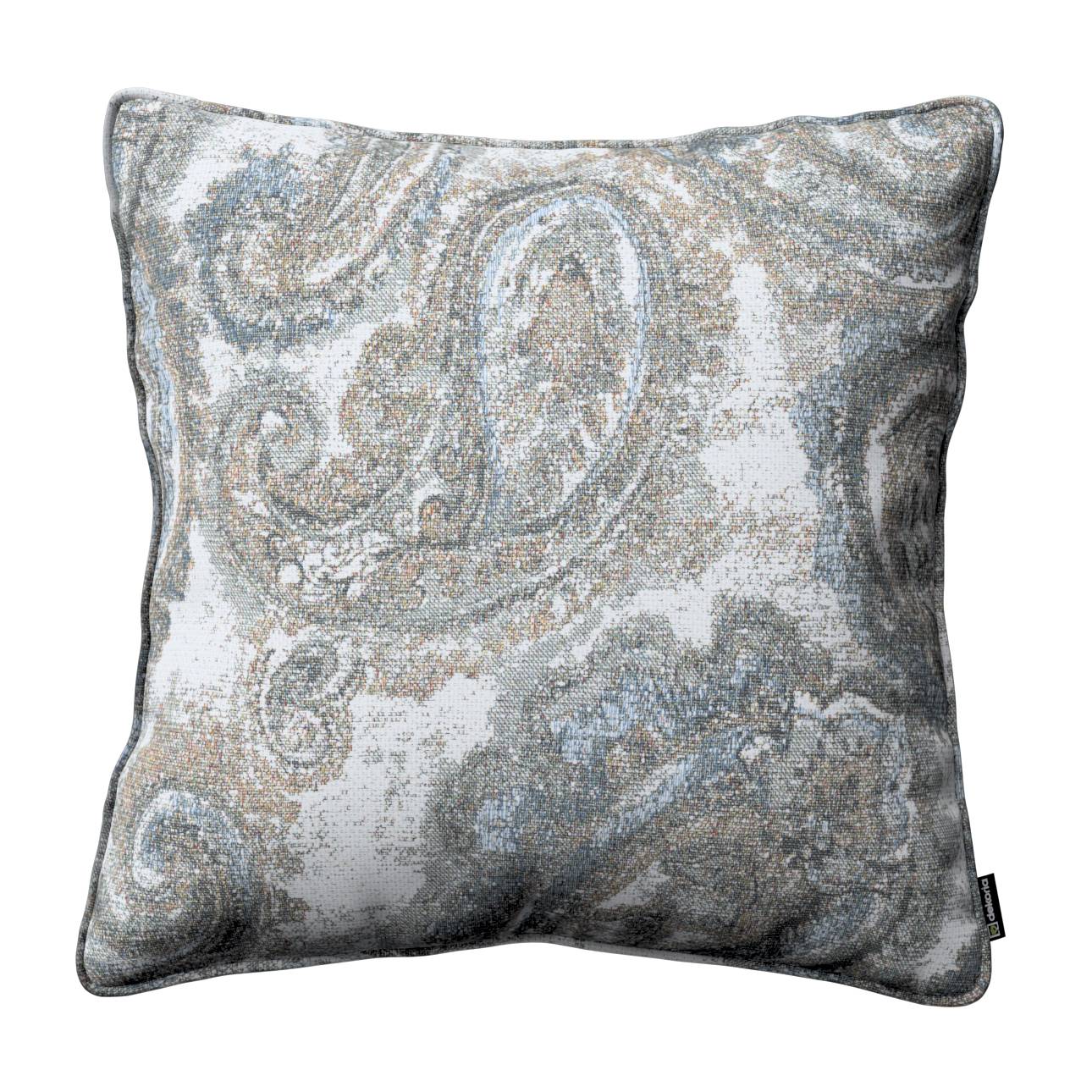 Pudebetræk<br/>Gabi med kant, Boucle lyseblå mv., 60 x 60 cm, Cosy Home