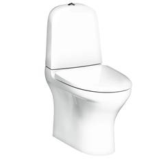 GUSTAVSBERG TOALETTSTOL ESTETIC 8300 HYGIENIC FLUSH SC/QR SKRUV VIT