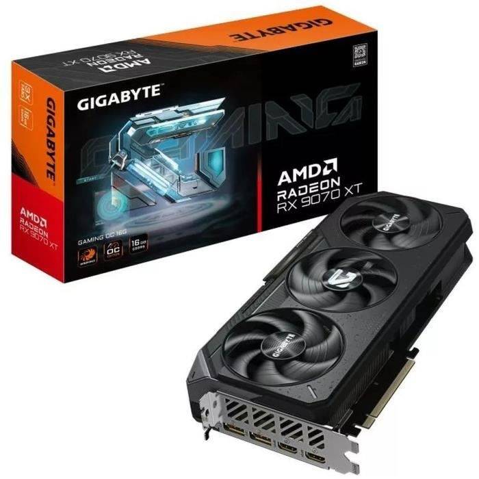 Grafikkort - GIGABYTE - Radeon RX 9070 XT GAMING OC - 16 GB