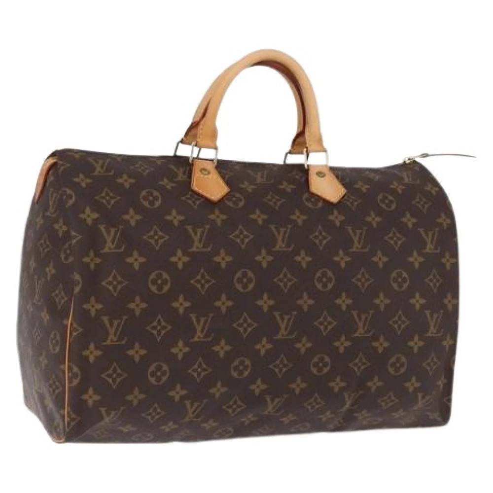 Louis Vuitton Vintage Pre-owned Speedy 40 Håndtaske - Vintage - Dame - Brun - ONE SIZE - Uld