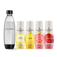 SodaStream Fruits Mixpaket + 1L Diskmaskinssäker Flaska Fuse