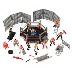 Fornnerg 1 sæt Wrestling Legesæt Realistisk DIY Mini Wrestling Action Figur Legesæt