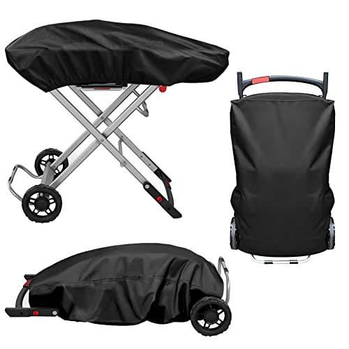Gasgrillskydd för Weber Traveller, Napoleon PRO285X-BK Travelq, Razor Griddle, slitstarkt, vindbeständigt, vattenavvisande beläggning, tillbehör för gasgrill