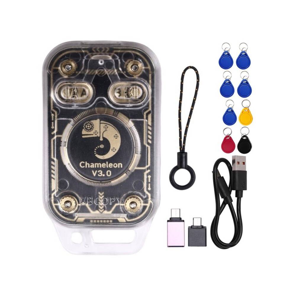 Chameleon V3.0 RFID Chip Reader ID IC Tag Copyer NFC Reader Writer Card Emulator+4XUID/CUID Keychain