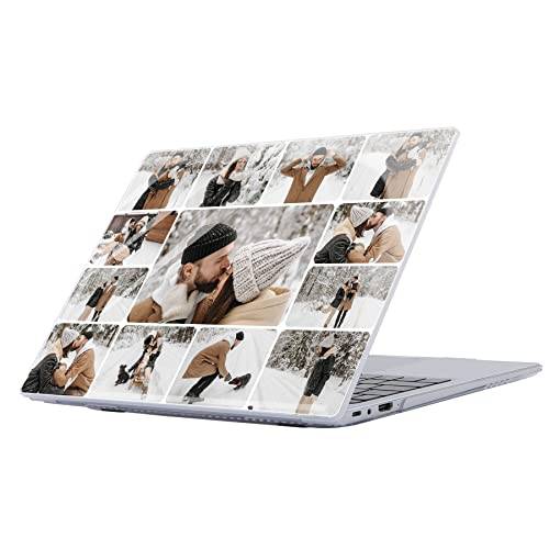 Loyobo fodral kompatibelt med Huawei MateBook 14 tum 2021 tum, hårt plastfodral för Huawei MateBook 14 tum 2021 tum (kristallvit layout 13 bilder)