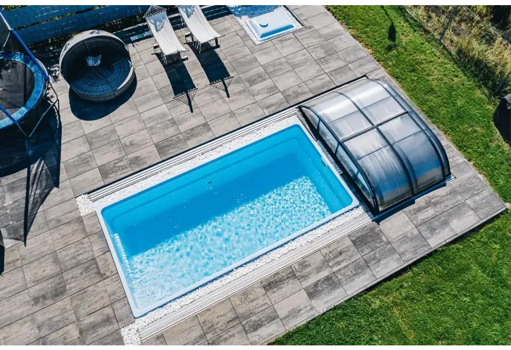 Glasfiberpool Papeete 700 7,00m x 3,50m x 1,50m
