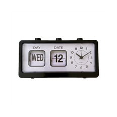 Mekanisk vækkeur, nyhed, klappbart skrivebord, digitalt med kalender, hjem