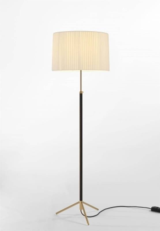 Pie de salón Gulvlampe G2 natur/messing