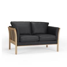 Aya K129 2 pers. sofa m/vippearm - stof/l�der