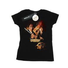 Harry Potter T-shirt i bomull för kvinnor/damer Hemligheternas kammare M svart