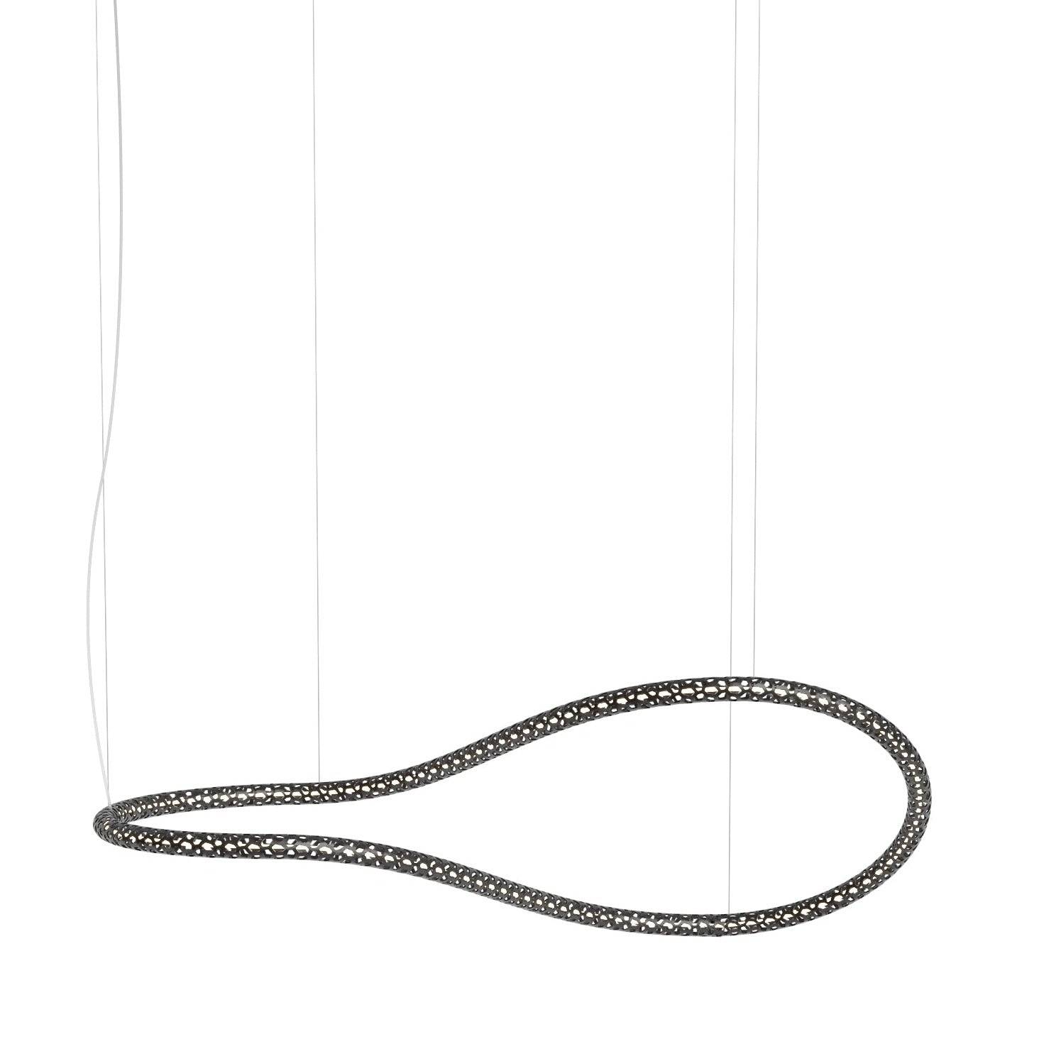 Squiggle Formbar pendel fra Rotaliana - Squiggle H4 / Mat sort / Casambi lyskontrol