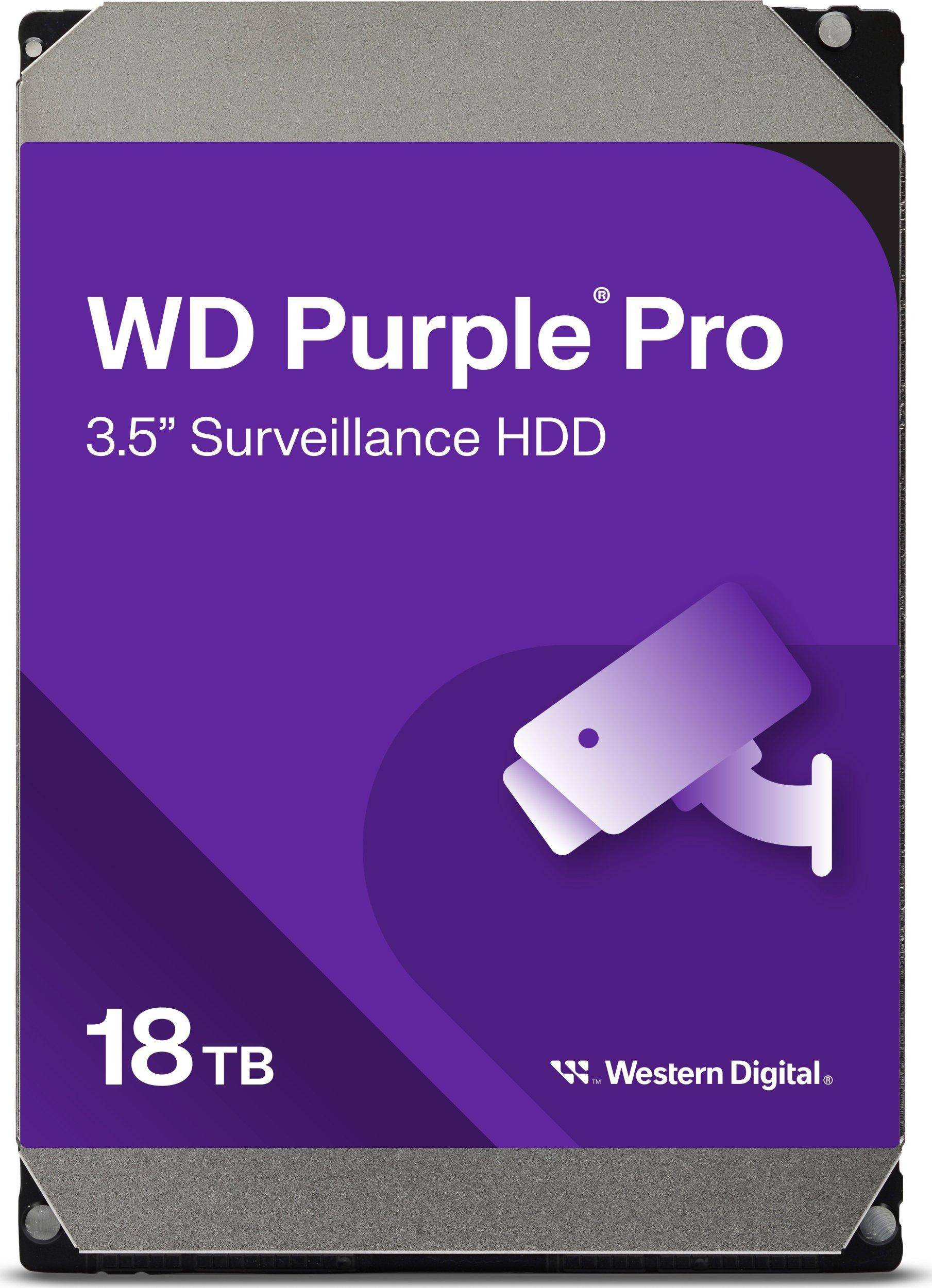 Western Digital Purple Pro Harddisk - 3.5", SATA III, 6 Gb/s - 18TB