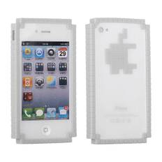 8-bit Digital Logo (Hvid) iPhone 4/4S Bumper