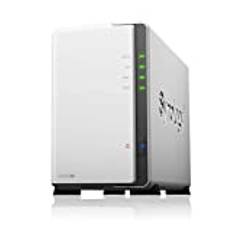 Synology DS220j 2-Bay Diskstation NAS (Realtek RTD1296 512MB Ram 1xRJ-45 1GbE LAN-Port) Bundle mit 2 x 4TB WD RED Plus HDD (WD40EFZX - 68AWUN0)