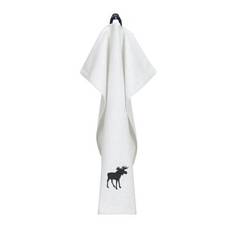 Kökshandduk "Älg" återvunnet material, Beige/svart