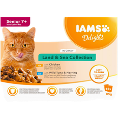 Iams Delights Multipack Senior Gravy 72 x 85 g