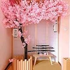 Artificial Cherry Blossom Tree, Cherry Blossom Tree Decor Indoor Outdoor Home Office Party Wedding a-2.5x1.5m/8.2x4.9ft