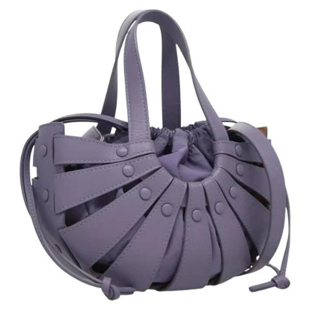 Bottega Veneta Vintage Pre-owned Vintage Skuldertaske - Vintage - Dame - Lilla - ONE SIZE - Uld