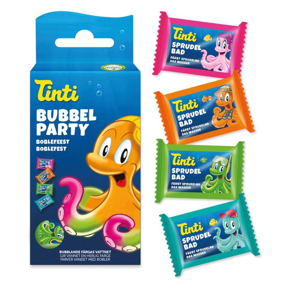 Tinti - Små badebomber - 4-pak.