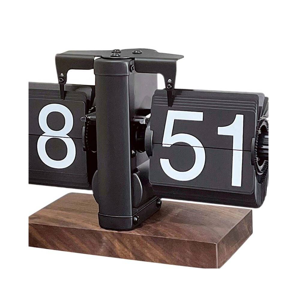 Flip Desk Clock Multifunctional Decor Vintage Table Clock Mechanical Flip Clock for Living Room Cafe Home Hotel