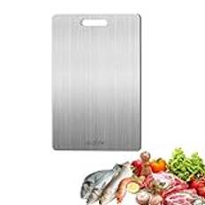 Ortviai Titan skärbräda, 2024 ny titanium skärbräda multifunktion, dubbelsidig mat kvalitet titan Chopping Board, för att säkerställa den ursprungliga smaken av ingredienserna