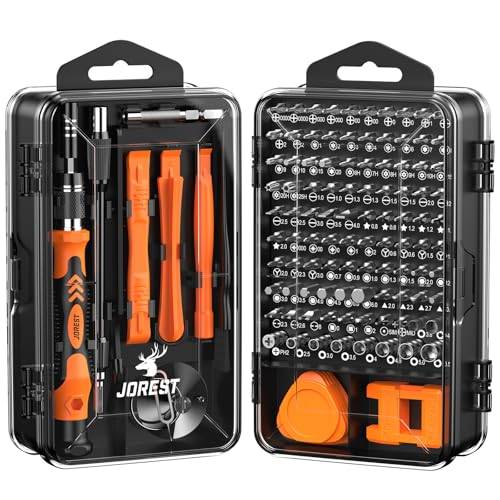 JOREST 117 in 1 Feinmechaniker Schraubendreher Set, Mini Werkzeug Set mit Torx Triwing Bits, Reparatur Kit für Macbook, Laptop, PC,RC, PS5, Switch, Xbox, iphone, Weihnachts geschenke für Männer