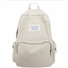Fashion Solid Color Backpack, Multiple Carrying Methods, Multiple Colors To Choose From - Beige