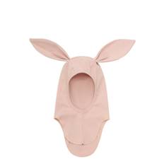 HUTTELIHUT Balaclava Ears Cotton Rib |Rosa |3-6M