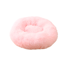 CBK Luxury donut bed with zipper and removable cover pink - 80 cm