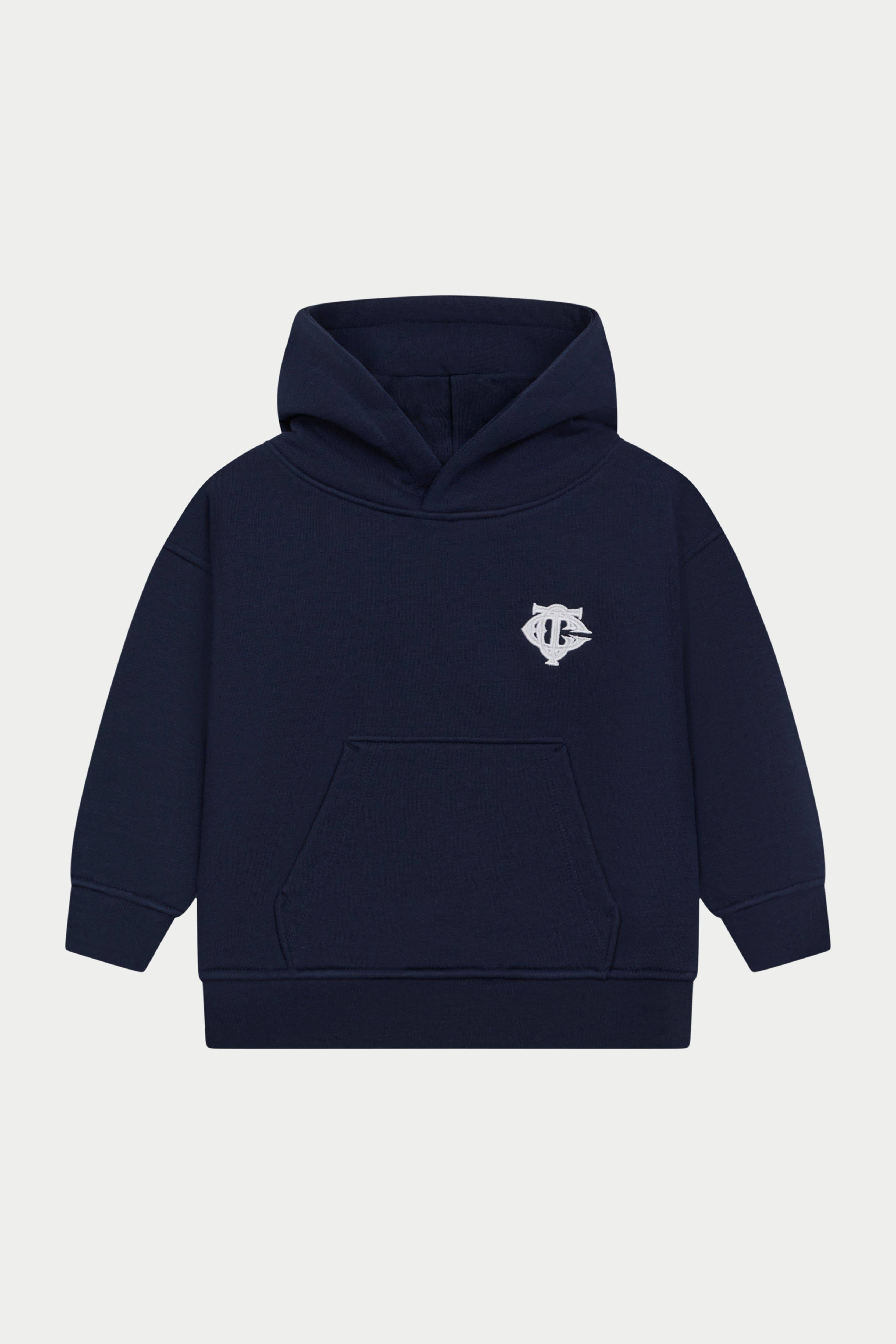 The Couture Club Kids Emblem Applique Hoodie in Navy - Navy / 6 - 7 Yrs (6 - 7 Yrs)