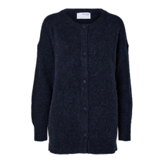 Lang cardigan - Mørkeblå - Sia ras - Selected femme - M