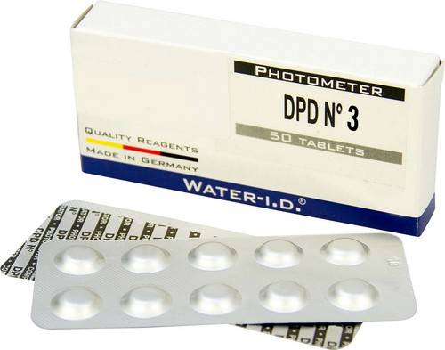 Testsæt, PoolLab Refill Set DPD No. 3, 50 tabletter - PoolOasen.