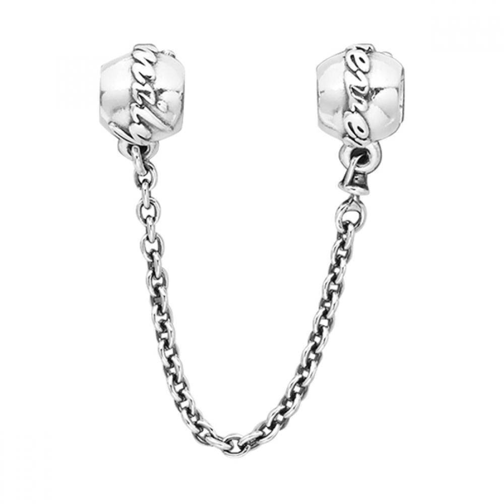 Pandora 791788 Family Ties Safety Chain Silver Charm 791788-05
