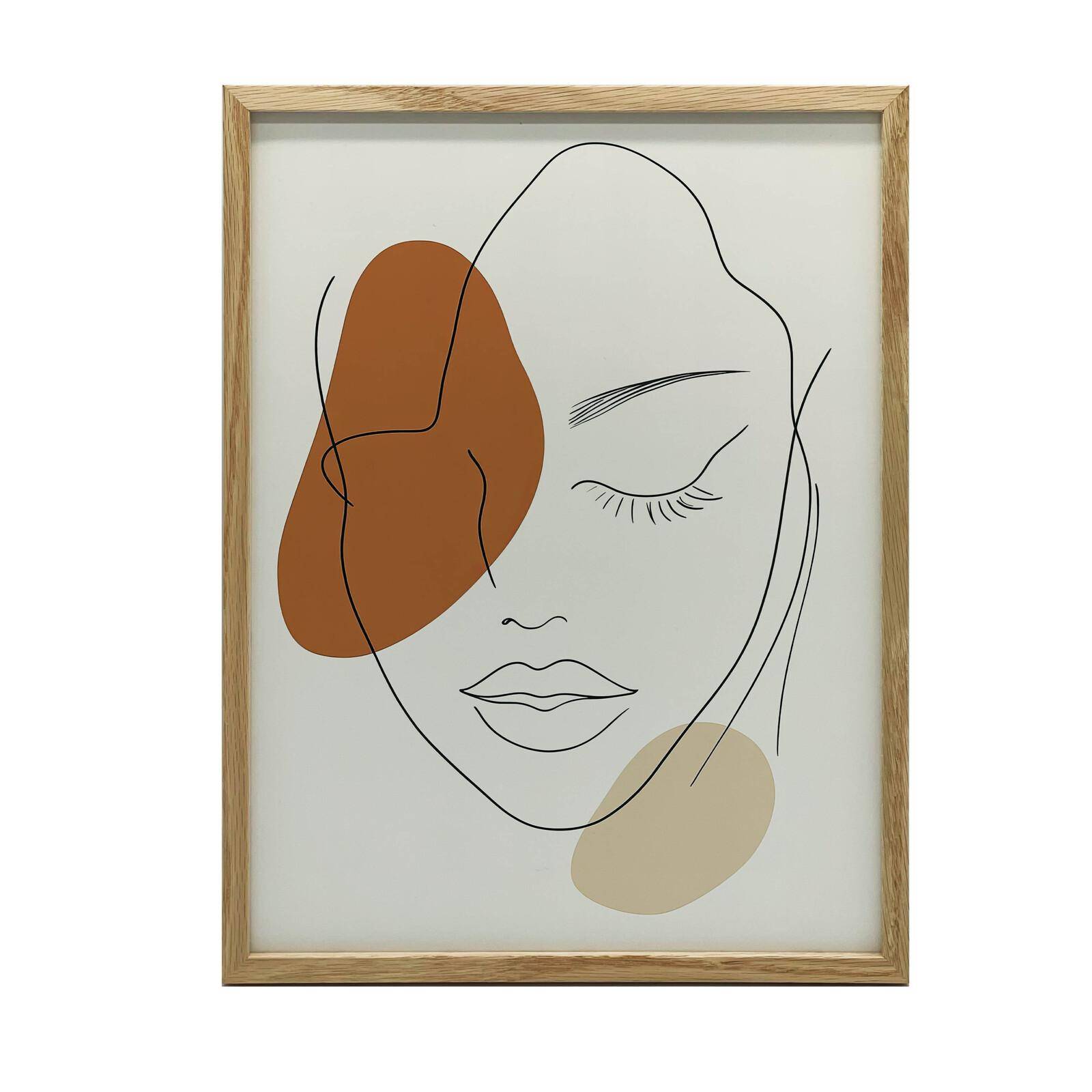 Lugn Femininitet I Linje Lugn Femininitet I Linje, 40X50 Cm, Guld Aluminiumram, Matt Papper 230 Gsm 54