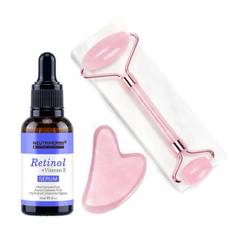 Neutriherbs Face Massage Roller Kit 3 in 1 - Retinol Skin Serum