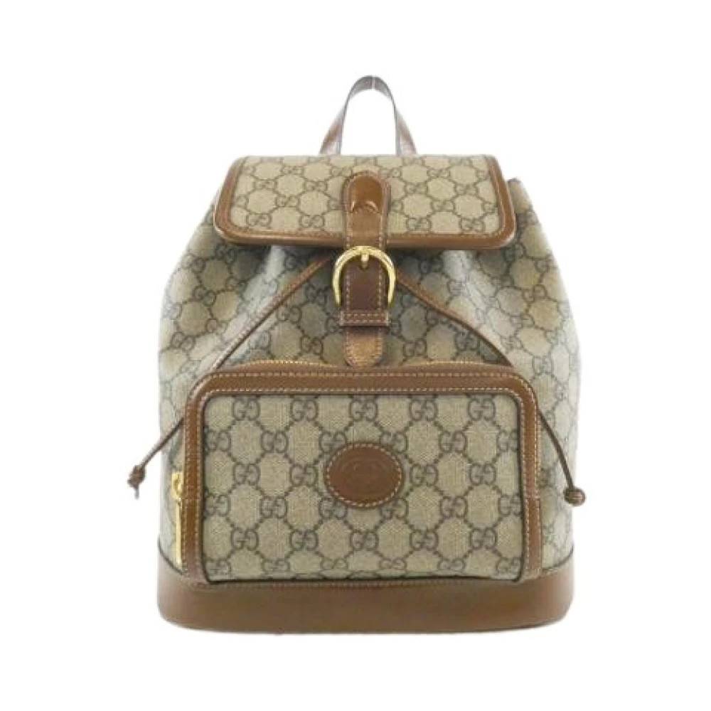 Gucci Vintage - Pre-owned GG Supreme Ryggsäck Vintage - Dam - ONE Size - Läder