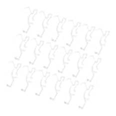 Zerodeko 30 Datorer Clear Hidden Valance Clips För Horisontella Trämindningar Plasthållarhållare För Window Blind Valance Perfekt För Heminredning