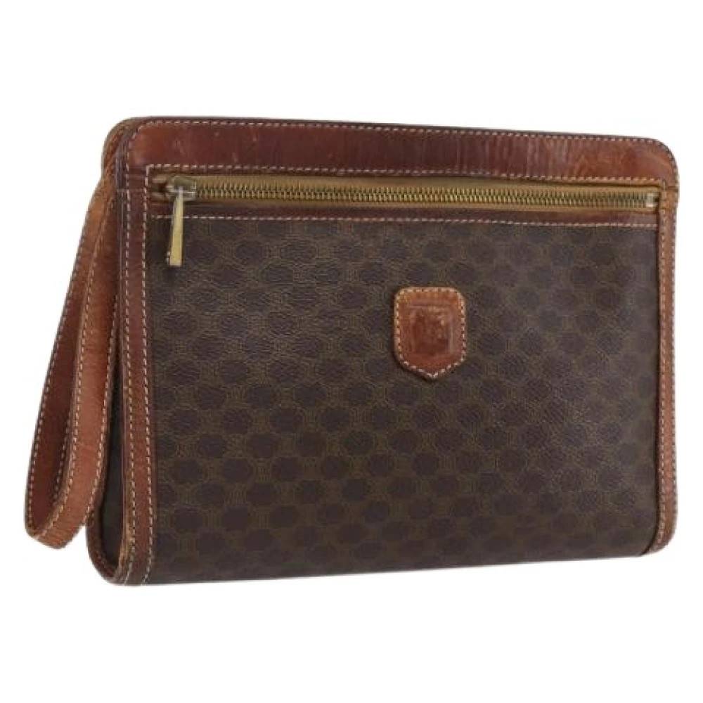 Celine Vintage Pre-owned Vintage Clutch Taske - Vintage - Dame - Brun - ONE SIZE - Uld