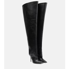 Balenciaga Waders leather over-the-knee boots - black - EU 37