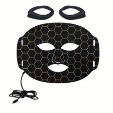 TEMU 7-color Light Facial Red/blue/orange/white/green/uv/ir Light , /- Portable Light Beige Care Mask For Collagen, Wrinkle, Sensitive Light Beige, Home Use & Beauty Gadgets