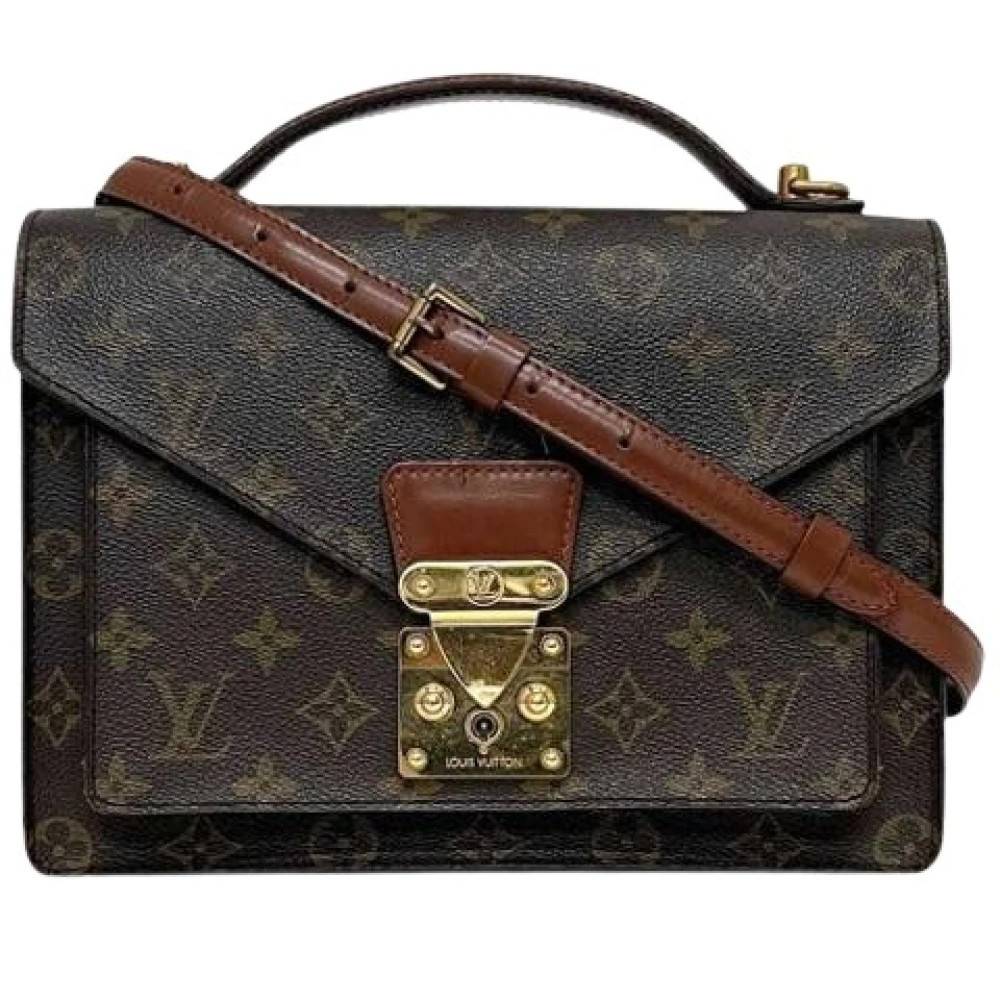 Louis Vuitton Vintage Pre-owned Monogram Skuldertaske - Vintage - Dame - Brun - ONE SIZE - Uld