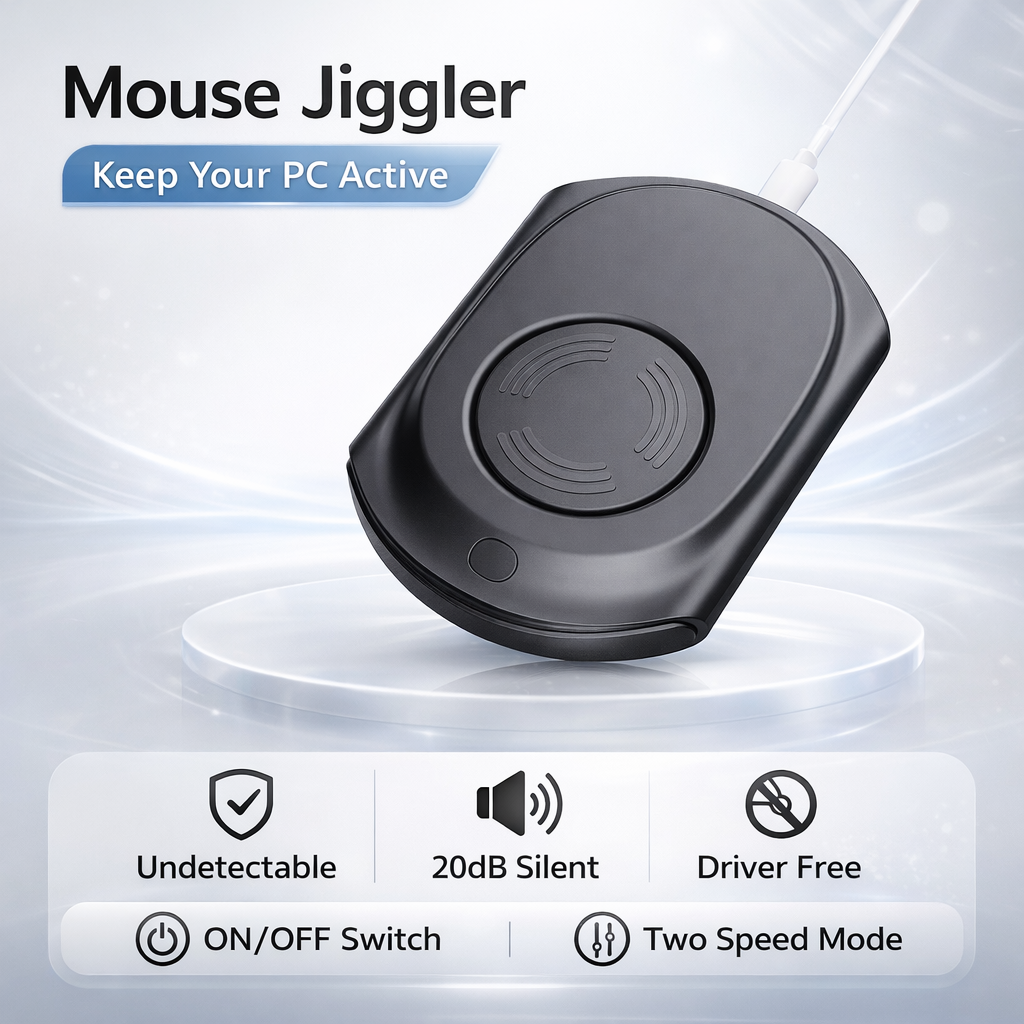 Mouse Jiggler Undetectable Mouse Mover Keep Computer Awake Automatic Mouse Shaker Ultra Quiet Driver Free For Laptop PC