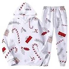 Pyjamas herr lång varm vinter – jumpsuit herr mysig – onesie herr jul jul pyjamas i ett stycke elegant långärmad pyjamasbyxor flanell joggingdräkt fritidsoverall, Het rosa #1, 3XL