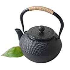 HwaGui Japansk gjutjärn tekanna Tetsubin asiatisk vattenkokare med sil Infuser för löst te 1,2l
