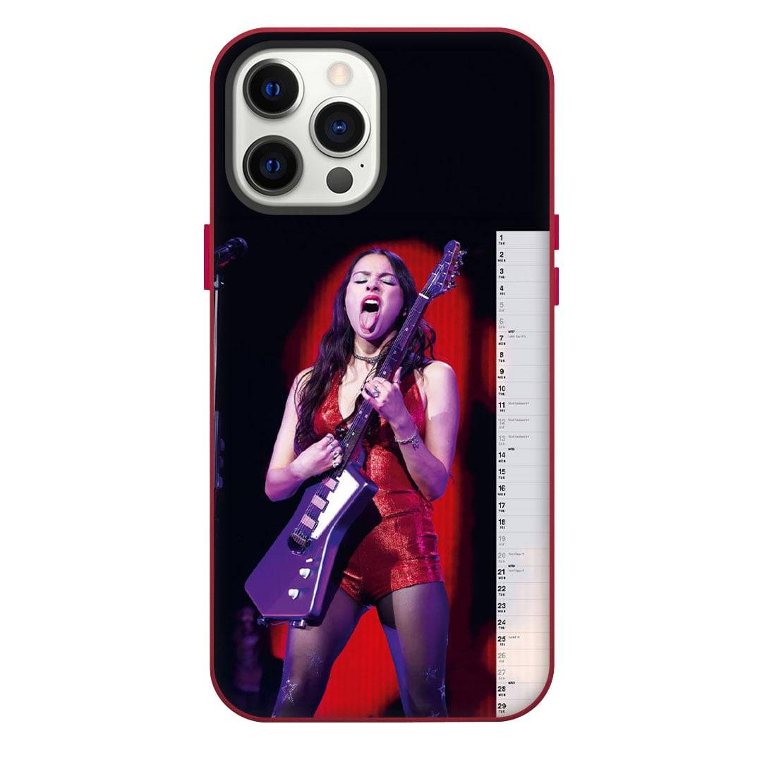 Olivia Rodrigo Phone Case For iPhone Samsung Galaxy Pixel OnePlus Vivo Xiaomi Asus Sony Motorola Nokia - Olivia Rodrigo Red Dress Guitar Performance Poster.